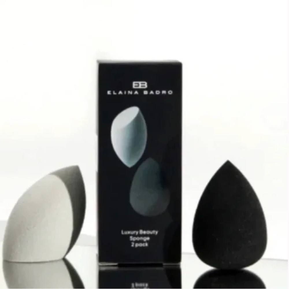 Elaina Badro Set of 2 Luxury Beauty Makeup Sponges BRAND NEW